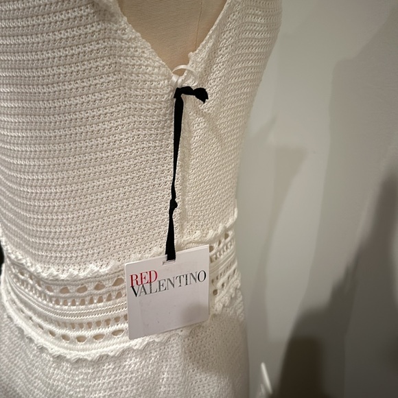White Knit Sweater dress by RED Valentino - Picture 5 of 8